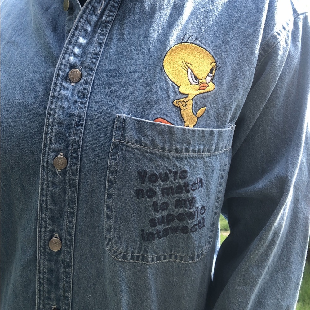 1996 Vintage Tweety Bird Button down shirt